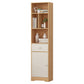 Modern Corner Vertical Shelf Bookcase Engineered Wood Book Shelf with Cabinets 15.7"L x 9.4"W x 63"H Natural 1 Clearhalo 'Bookcases' 'furn' 'furn_bookcases' 'Furniture' 'Office Furniture' 5917617