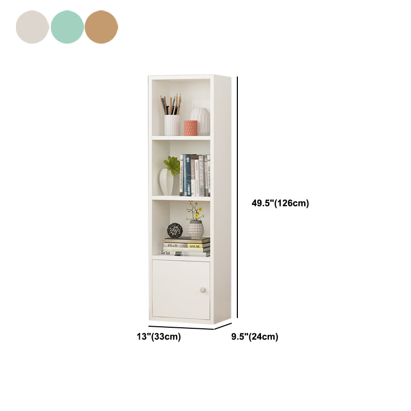 Modern Corner Vertical Shelf Bookcase Engineered Wood Book Shelf with Cabinets Clearhalo 'Bookcases' 'furn' 'furn_bookcases' 'Furniture' 'Office Furniture' 5917632