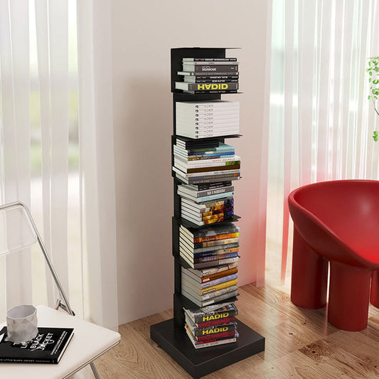 Closed Back Book Shelf Contemporary Metal Bookshelf Shelves Included Vertical