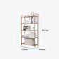 Modern Bamboo Vertical Book Shelf Brown Open Bookshelf for Study Room