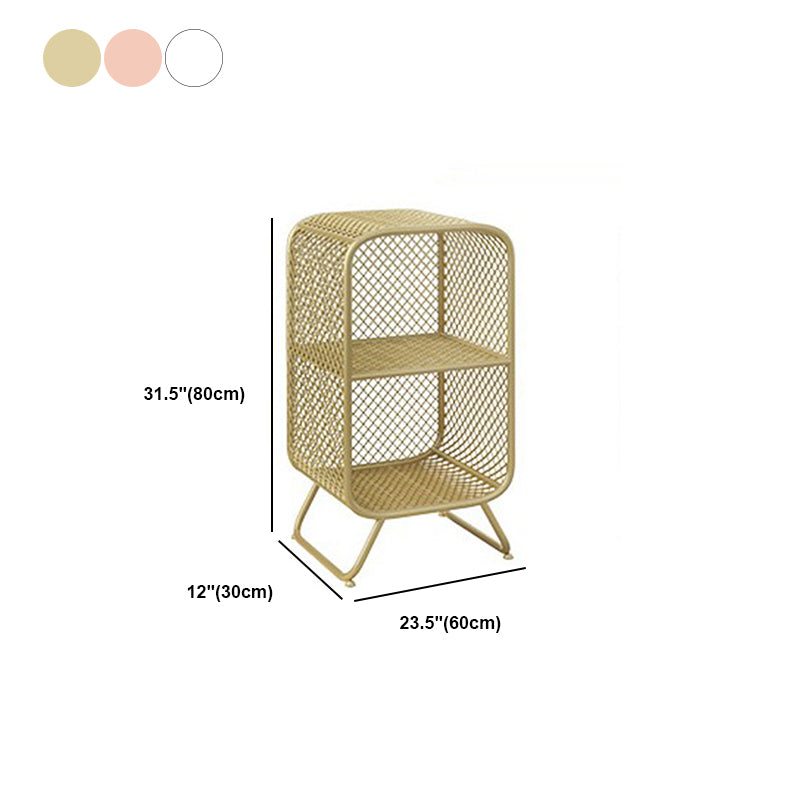 Glam Metal Bookshelf Closed Back with Shelves Bookcase Vertical Clearhalo 'Bookcases' 'furn' 'furn_bookcases' 'Furniture' 'Office Furniture' 5917775