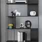 Gold and Black Book Shelf 5 Levels Modern Bookshelf Open Bookcase Clearhalo 'Bookcases' 'furn' 'furn_bookcases' 'Furniture' 'Office Furniture' 5917786