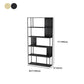 Gold and Black Book Shelf 5 Levels Modern Bookshelf Open Bookcase Clearhalo 'Bookcases' 'furn' 'furn_bookcases' 'Furniture' 'Office Furniture' 5917790