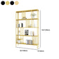 Glam Metal and Wood Shelf Bookcase Etagere Open Home Book Shelf with 5 Shelves Clearhalo 'Bookcases' 'furn' 'furn_bookcases' 'Furniture' 'Office Furniture' 5917811