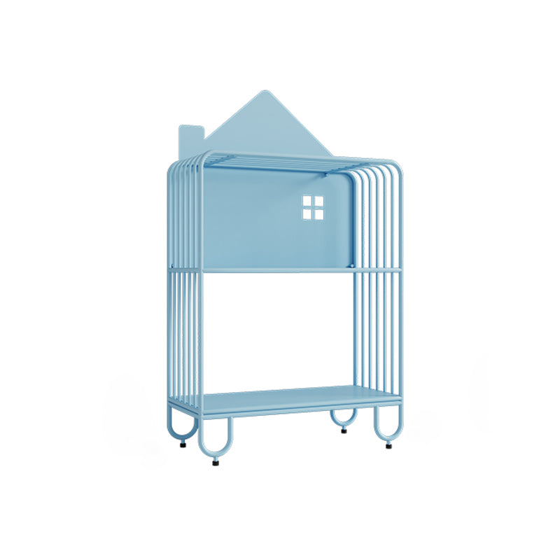 Moderne metalen boekenkast standaard verticale slaapkamer open plank boekenplank