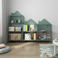 Moderne metalen boekenkast standaard verticale slaapkamer open plank boekenplank