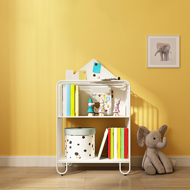 Moderne metalen boekenkast standaard verticale slaapkamer open plank boekenplank