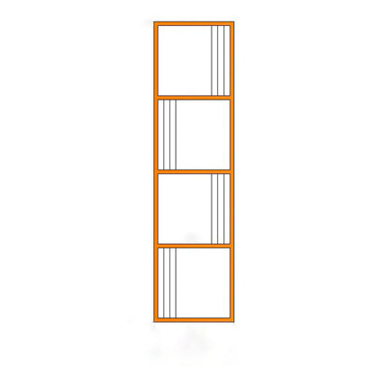 Gold metalen plank boekenkast glamour open plank planken inclusief boekenkast verticaal