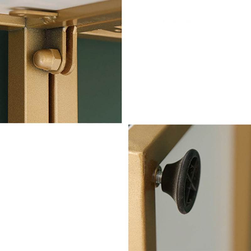 Gold metalen plank boekenkast glamour open plank planken inclusief boekenkast verticaal