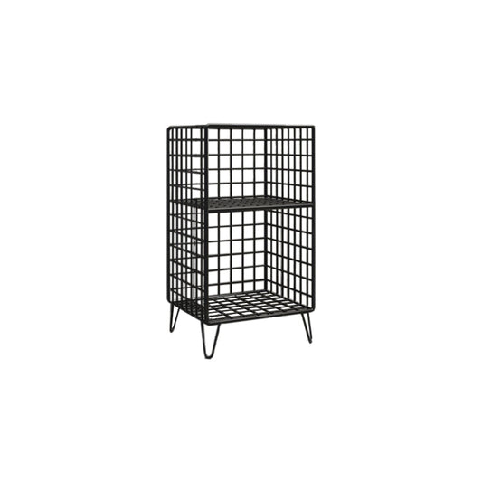 Metal Gold and Black Bookshelf cerrado estante de estantería de libro de espalda incluidos