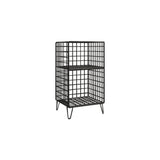 Metal Gold and Black Bookshelf Closed Back Book Shelf Shelves Included