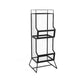Metal Gold and Black Bookshelf Closed Back Book Shelf Shelves Included