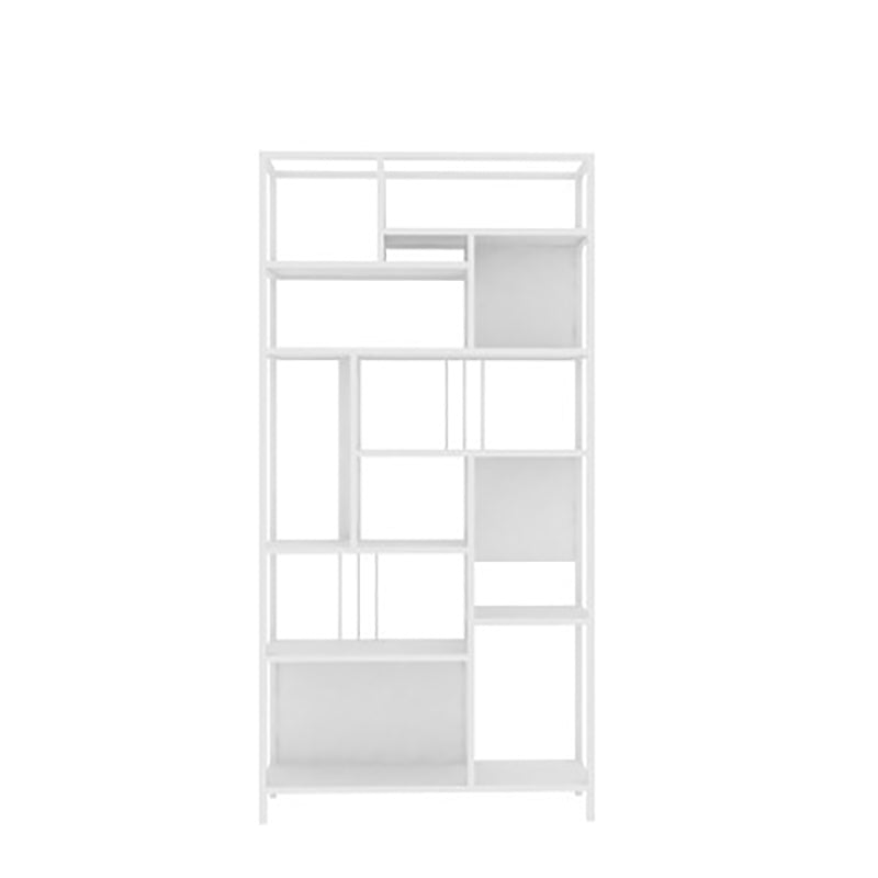 Open Back Shelf Bookcase Glam Vertical Bookcase for Study Room