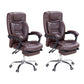 Modern Padded Arms Office Chair Leather Adjustable Seat Height Chair 2 Piece Set Clearhalo 'furn' 'furn_office_chair' 'Furniture' 'Office Chairs' 'Office Furniture' 'office_chair' 5920230