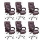 Modern Padded Arms Office Chair Leather Adjustable Seat Height Chair 6 Piece Set Clearhalo 'furn' 'furn_office_chair' 'Furniture' 'Office Chairs' 'Office Furniture' 'office_chair' 5920233