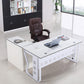 Modern Padded Arms Office Chair Leather Adjustable Seat Height Chair Clearhalo 'furn' 'furn_office_chair' 'Furniture' 'Office Chairs' 'Office Furniture' 'office_chair' 5920234