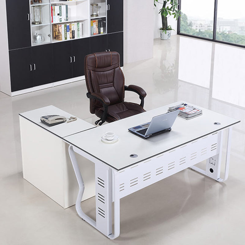Modern Padded Arms Office Chair Leather Adjustable Seat Height Chair Clearhalo 'furn' 'furn_office_chair' 'Furniture' 'Office Chairs' 'Office Furniture' 'office_chair' 5920234