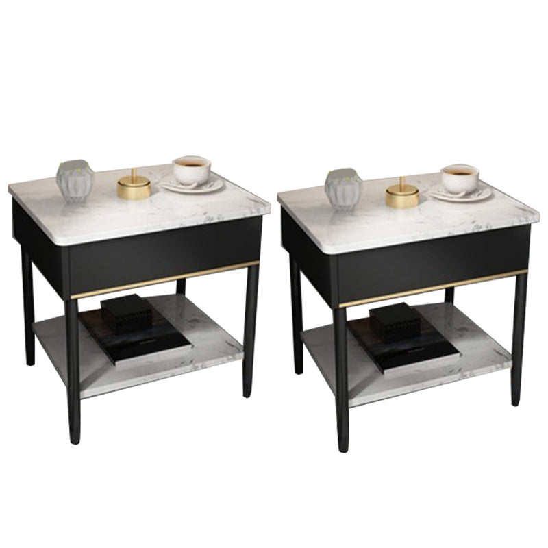 19,69 "tavolo da notte in pietra alto 1 scaffale con gambe