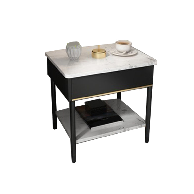 19,69 "tavolo da notte in pietra alto 1 scaffale con gambe