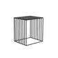 19.69" Tall Glass Top Bedside Cabinet 1-Shelf Accent Table Nightstand Black 1 Piece Clearhalo 'Bedroom Furniture' 'furn' 'furn_night_stand' 'Furniture' 'night_stand' 'Nightstands' 5920355