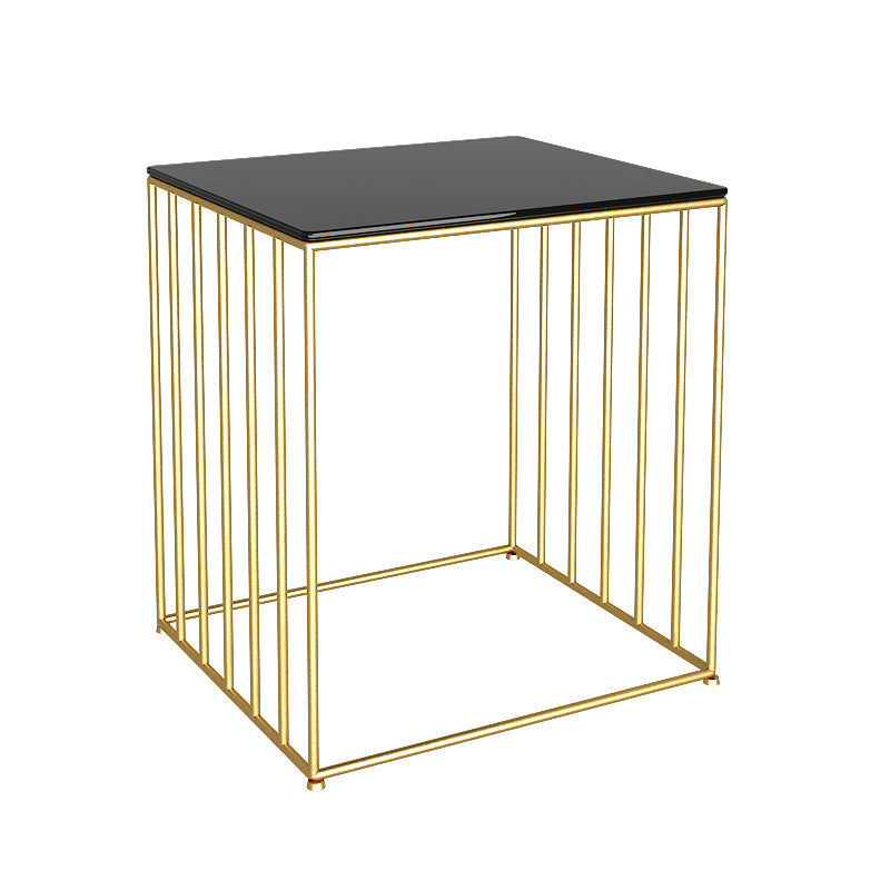 19.69" Tall Glass Top Bedside Cabinet 1-Shelf Accent Table Nightstand Clearhalo 'Bedroom Furniture' 'furn' 'furn_night_stand' 'Furniture' 'night_stand' 'Nightstands' 5920363