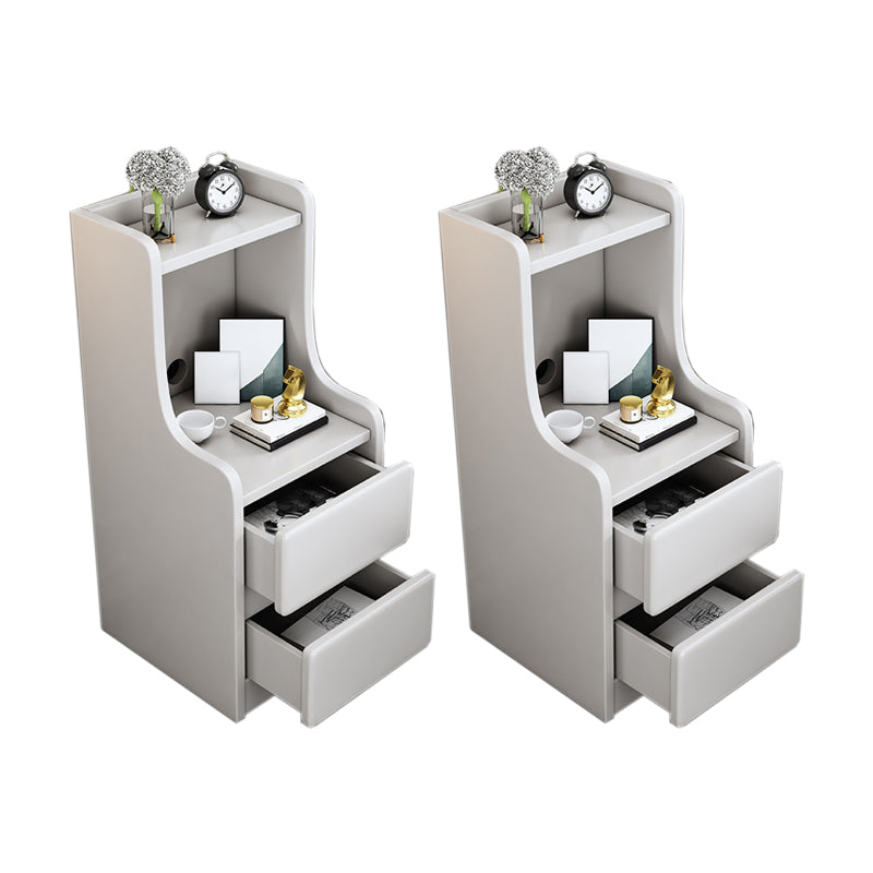 Comodino in legno massiccio tavolo da notte contemporanea con cassetti