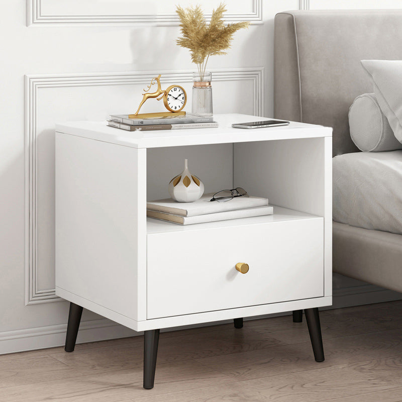 Pierras de gabinete de cabecera de madera de 20 "de altura incluida mesa de noche con cajón