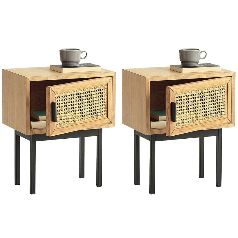 Comodino di accento di legno contemporaneo 20,47 "comodino da letto alto