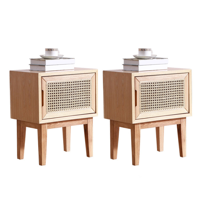 Comodino di accento di legno contemporaneo 20,47 "comodino da letto alto