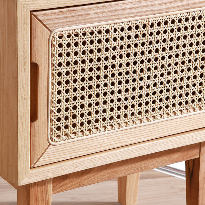 Comodino di accento di legno contemporaneo 20,47 "comodino da letto alto