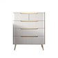 15,6-inch breedte Glam opbergkast steen dressoir met 4/5 laden