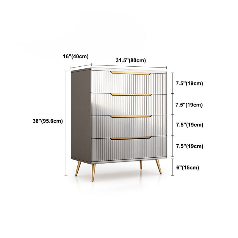 15,6-inch breedte Glam opbergkast steen dressoir met 4/5 laden