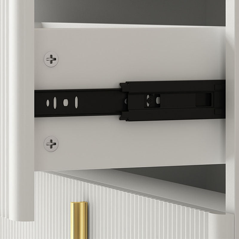 Slaapkamer Glam opbergkast stenen kist in het wit met laden