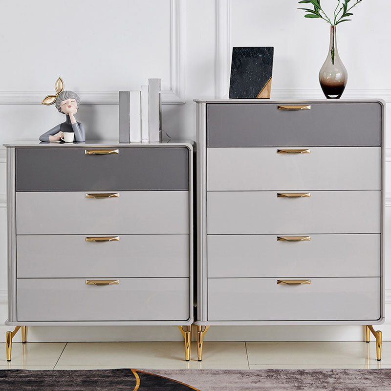 Bedroom Glam Storage Chest Stone 16"Wide Chest in Gray with Drawers Clearhalo 'Bedroom Furniture' 'Dressers & Chests' 'dressers_chests' 'furn' 'furn_dressers_chests' 'Furniture' 5920567