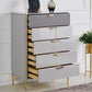 Bedroom Glam Storage Chest Stone 16"Wide Chest in Gray with Drawers Clearhalo 'Bedroom Furniture' 'Dressers & Chests' 'dressers_chests' 'furn' 'furn_dressers_chests' 'Furniture' 5920569