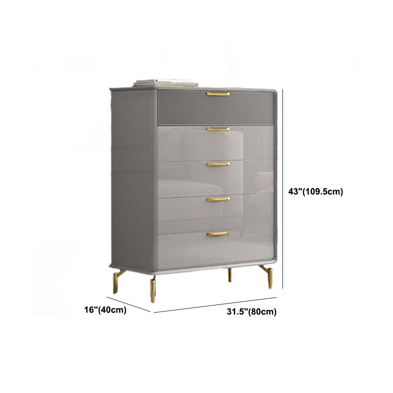 Bedroom Glam Storage Chest Stone 16"Wide Chest in Gray with Drawers Clearhalo 'Bedroom Furniture' 'Dressers & Chests' 'dressers_chests' 'furn' 'furn_dressers_chests' 'Furniture' 5920580