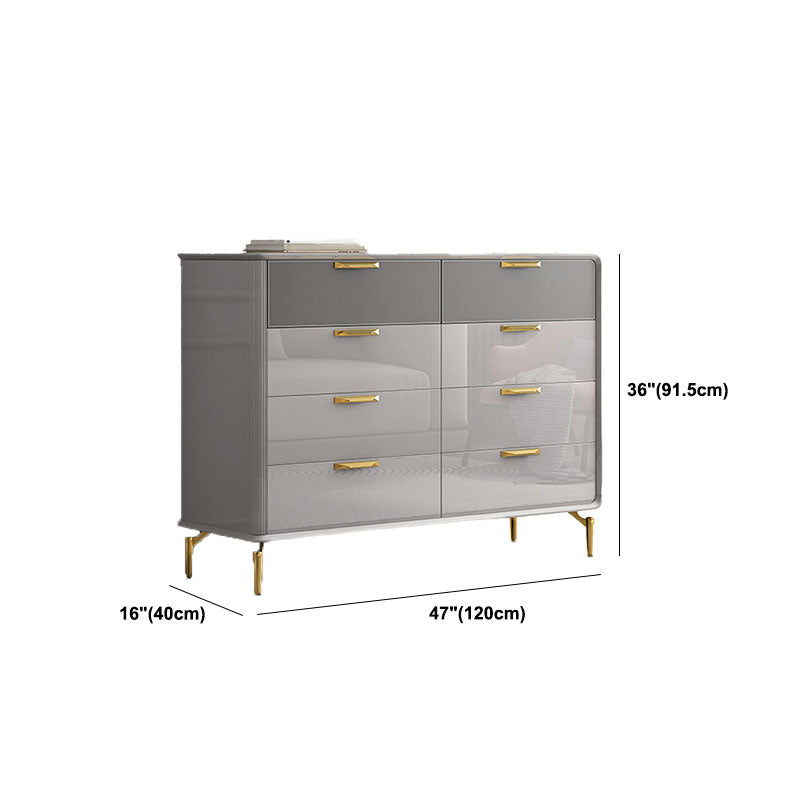 Bedroom Glam Storage Chest Stone 16"Wide Chest in Gray with Drawers Clearhalo 'Bedroom Furniture' 'Dressers & Chests' 'dressers_chests' 'furn' 'furn_dressers_chests' 'Furniture' 5920582