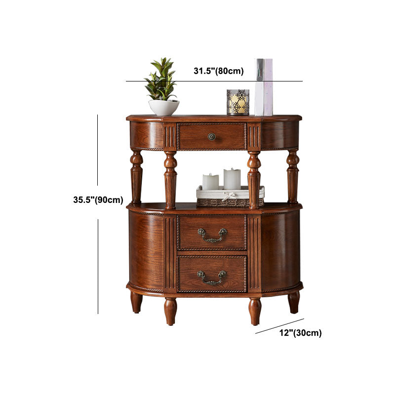 Tavolo di divano console in legno moderno di metà secolo per la sala per Hall