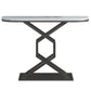 Tavolo console di marmo glam resistente alla mezza luna resistente a 12 "W tavolo accento per Hall