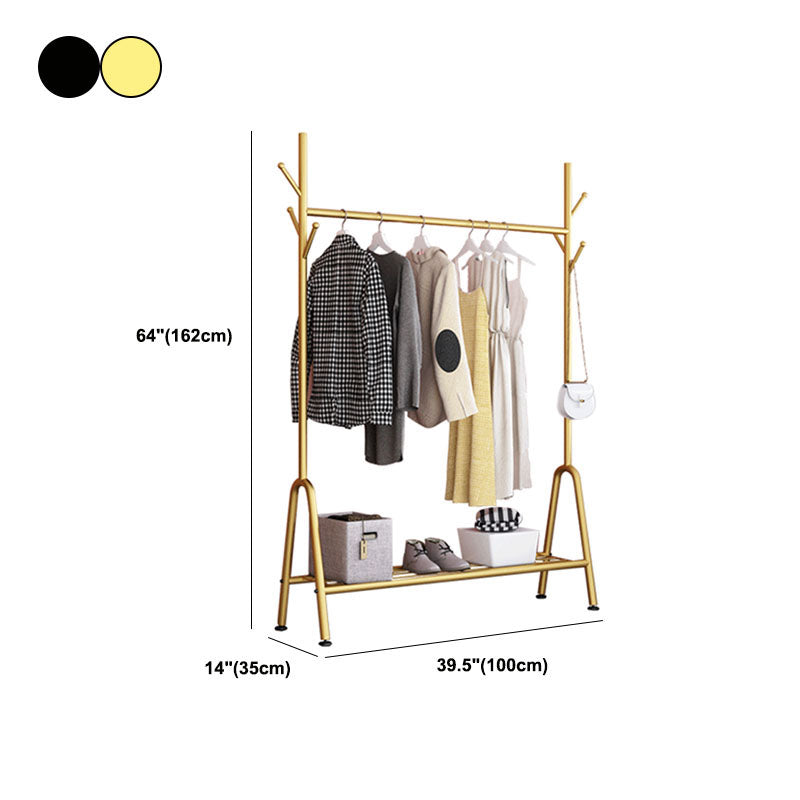 Modernos estantes y ganchos de colgadores de capa de metal