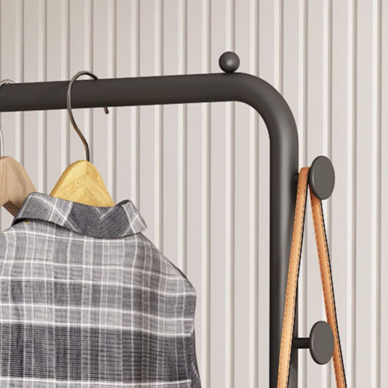 Contemporary Metal Coat Rack 3 Coat Hooks Standing Coat Rack Clearhalo 'Entry & Mudroom Furniture' 'furn' 'furn_hall_tree_coat_racks' 'Furniture' 'Hall Trees & Coat Racks' 'hall_tree_coat_racks' 5921054