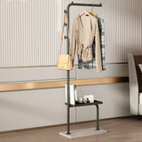 Contemporary Metal Coat Rack 3 Coat Hooks Standing Coat Rack Clearhalo 'Entry & Mudroom Furniture' 'furn' 'furn_hall_tree_coat_racks' 'Furniture' 'Hall Trees & Coat Racks' 'hall_tree_coat_racks' 5921058