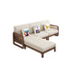 Nordic Stoffsofa Chaise Wohnzimmer Quadratarm Arm Kissen Sofa Bett