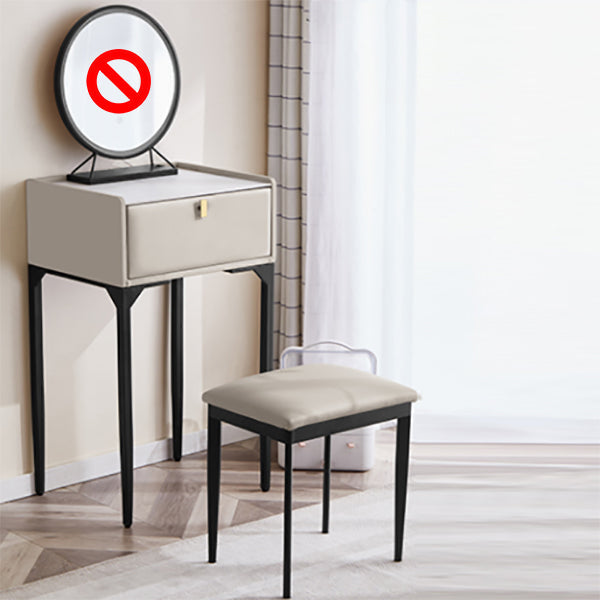 Pine Bedroom Contemporary Storage Box 1 Drawers Wood Vanity Table Khaki Clearhalo 'Bedroom Furniture' 'furn' 'furn_makeup_vanities' 'Furniture' 'Makeup Vanities' 'makeup_vanities' 5921361