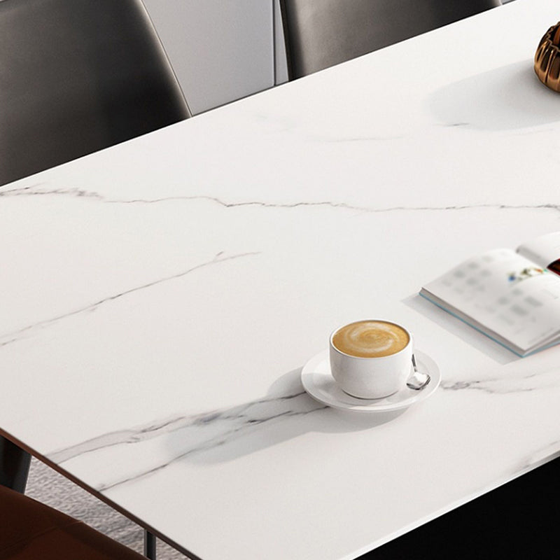 長方形のダイニングテーブル工業4キッチン用の脚ダイニングテーブル