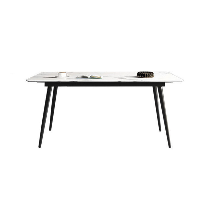 長方形のダイニングテーブル工業4キッチン用の脚ダイニングテーブル