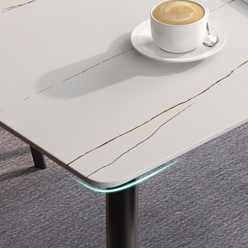 長方形のダイニングテーブル工業4キッチン用の脚ダイニングテーブル