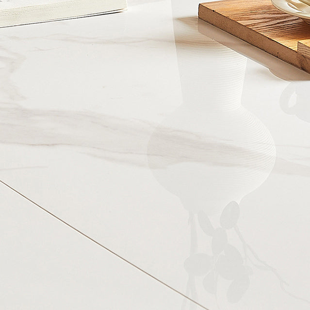 Table à manger en pierre ronde et fritrée meubles extensibles modernes avec 4 jambes pour la maison