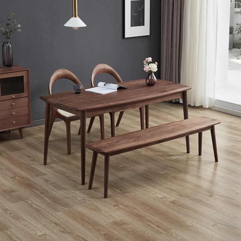 Rectangular Solid Wood Dining Table Modern Natural or Brown Furniture with 4 Legs for Home Brown 47.2"L x 29.5"W x 29.5"H Without Chairs Clearhalo 'Dining Tables & Seating' 'Dining Tables' 'dining_table' 'furn' 'furn_dining_table' 'Furniture' 'Kitchen & Dining Furniture' 5921617
