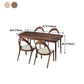 Rectangular Solid Wood Dining Table Modern Natural or Brown Furniture with 4 Legs for Home Clearhalo 'Dining Tables & Seating' 'Dining Tables' 'dining_table' 'furn' 'furn_dining_table' 'Furniture' 'Kitchen & Dining Furniture' 5921622